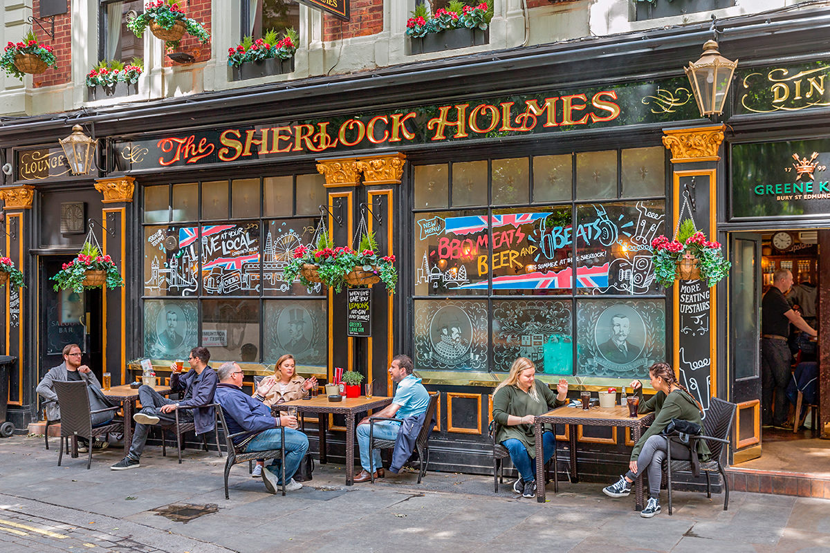 Ресторан-паб Шерлок Холмс, Лондон